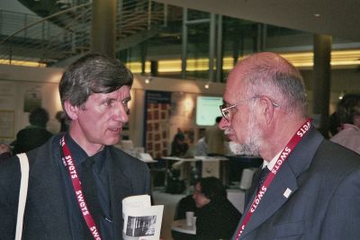Zdenk Matuk (vlevo) s generlnm tajemnkem IFLA Peterem Johannem Corem