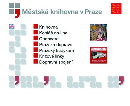 Informan kiosek v Mstsk knihovn v Praze 